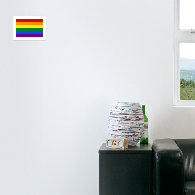 Gay Pride Flag - Minimalist by normanshuck